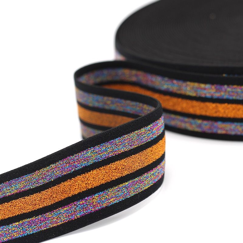 ceinture-elastique-rayee-lurex-multicolore